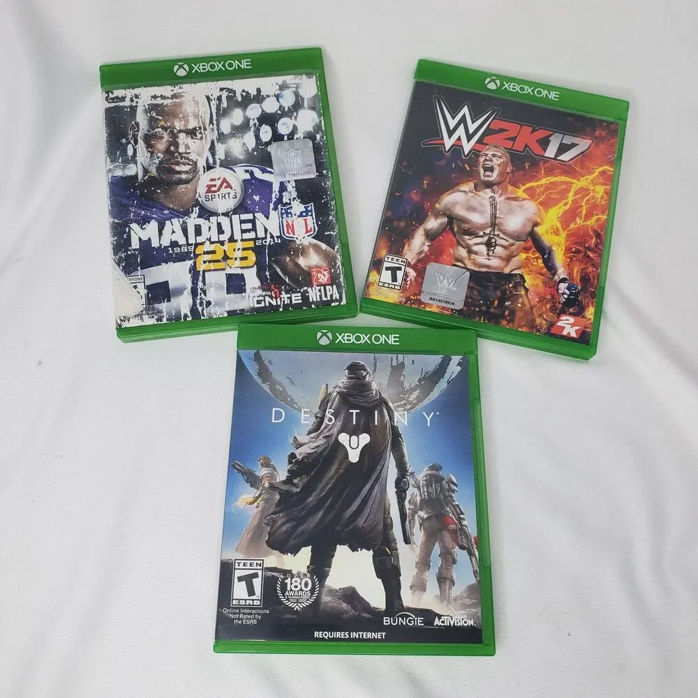 Lot of 3 Xbox One Games Madden 25, W2K17, Destiny